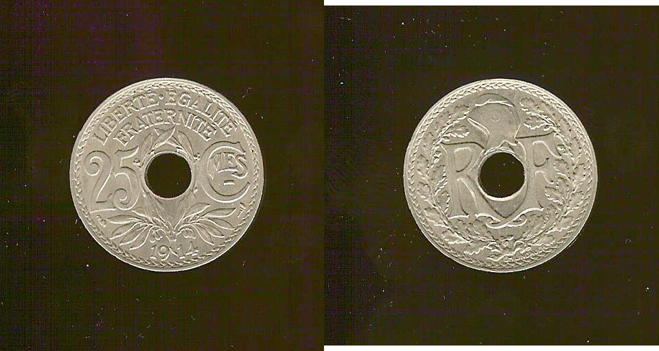 25 centimes Lindauer 1914 gEF